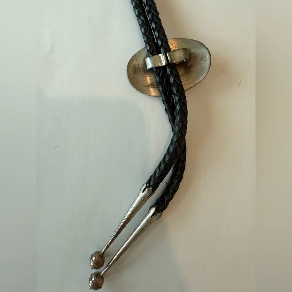 Sterling Silver Buffalo Bolo Tie Tony Sanchez Jackson Hole Gem Eyes Western